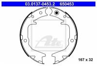 Колодки ручного тормоза к-кт MITSUBISHI LANCER (CS/CLASSIC) (2003-2006) ATE 03.0137-0453.2