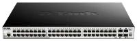 Сетевой коммутатор/ DGS-1510-52XMP SmartPro L2+ Stackable Switch 48x1000Base-T PoE, 4x10GBase-X SFP+, PoE Budget 370W (