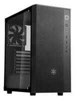 SST-FAR1B-G FARA R1 Tower ATX Computer Case, mesh front panel, tempered glas side panel, black