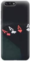 Силиконовый чехол на Asus Zenfone 4 (ZE554KL) / Асус Зенфон 4 с эффектом блеска "Флеш-рояль"