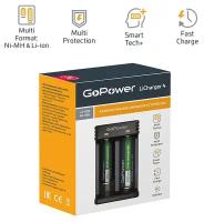 Зарядное устройство для аккумуляторов GoPower LiCharger 4 Ni-MH/Ni-Cd/Li-ion/IMR 2 слота