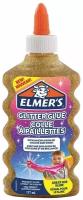 ELMERS Клей для слаймов канцелярский с блестками elmers glitter glue, 177 мл, золотой, 2077251