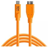 Кабель Tether Tools TetherPro USB-C to USB 3.0 Micro-B 4.6m Orange (CUC3315-ORG)