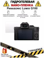 Гидрогелевая защитная плёнка для Panasonic Lumix G100,глянцевая, на дисплей, для камеры,не стекло