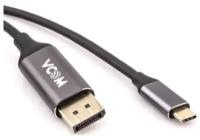 Кабель-адаптер Vcom USB 3.1 Type-Cm - DP(m) 4K@60Hz, 1.8m, Aluminium Shell, (CU422MC-1.8M)