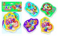 Пазлы мягкие BABY PUZZLE "чудо зоопарк" 4 картинки, 12 элементов Vladi Toys