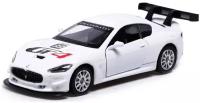 Машина металлическая MASERATI GRAN TURISMO MC GT4, 1:43, инерция, цвет белый