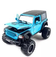 Машинка JEEP WRANGLER RUBICON металлическая 1:32 со съемной крышей, свет, звук