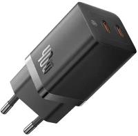 Сетевое зарядное устройство OS-Baseus GaN5 Pro Fast Charger C+C 40W EU (CCGP180101) Черное