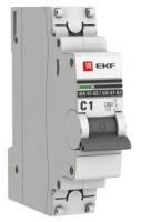 Автоматический выключатель Ekf 1п C 1А 4.5кА ВА 47-63 PROxima, mcb4763-1-01C-pro