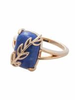 Кольцо помолвочное Lotus Jewelry, лазурит, размер 20, синий