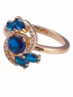Кольцо помолвочное Lotus Jewelry, шпинель, размер 20, синий