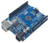 Плата (контроллер) UNO R3 ATMEGA328A-AU CH340G (Arduino-совместимая) + USB кабель