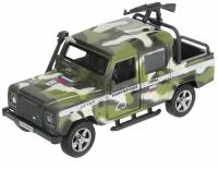 Машина металл, свет, звук, LAND ROVER DEFENDER PICКUP камуфляж 12см, двери (DEFPICKUP-12SLMIL-ARMGN)