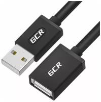 Greenconnect Удлинитель 0.3m USB 2.0, AM/AF, черный, 28/28 AWG, GCR-UEC6M-BB2S-0.3m, экран, армированный, морозостойкий Greenconnect USB 2.0 Type-AM - USB 2.0 Type-AF 0.3м (GCR-UEC6M-BB2S-0.3m)