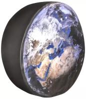 Чехол запасного колеса Земля R16,17 диаметр 77см SKYWAY экокожа/полиэстер, S06301077