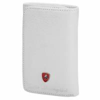 Ключница из натуральной кожи TONINO LAMBORGHINI Sport Elegance White, 2.1х7 см белая