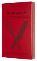 Творческий блокнот Moleskine Recipe Journal, pasrecp, А5, 200 листов, красный, цвет бумаги бежевый