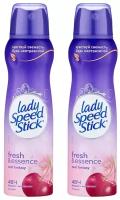 LADY SPEED STICK Дезодорант-антиперспирант женский спрей Цветок Вишни 2 шт по 150 мл