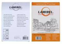 Пленка для ламинирования A5 154х216 мм, 100 мкм, 100 штук, глянцевые, Lamirel