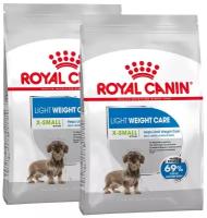 ROYAL CANIN X-SMALL LIGHT WEIGHT CARE диетический для взрослых собак маленьких пород (0,5 + 0,5 кг)