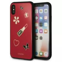 Чехол CG Mobile Guess Iconic Acrylic Hard для iPhone X/XS, цвет Красный (GUHCPXACLSRE)