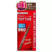 K-Palette 1 Day Tattoo подводка для глаз Real lasting 24H WP, оттенок dark brown