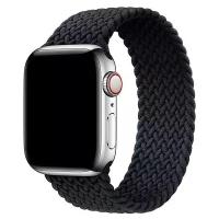 Ремешок-браслет нейлоновый для Apple Watch 42/44/45/49мм (3), угольно-черный, S(135mm)