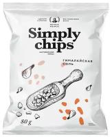 Чипсы картофельные Simply Chips "Гималайская соль", 80 г