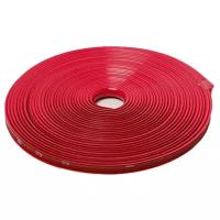 Декоративная полоса для дисков автомобильных колес (защитная наклейка на обод колес) 8м, цвет красный