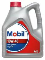 Полусинтетическое моторное масло MOBIL 10W-40, 4 л, 1 шт