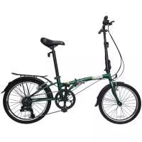 Велосипед DAHON Dream D6 складной, Turkish green. Крылья, багажник, подножка