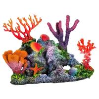 Риф морской в аквариум Коралловый риф Декорация Грот пещера Фон для аквариума, Ж-11А, 40х18х30см