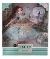 Кукла ABtoys Emily Мятная серия с серым котенком и аксессуарами 30см WJ-12658