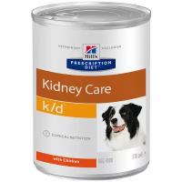 Влажный диетический корм для собак Hill's Prescription Diet k/d Kidney Care при хронической болезни почек, 370 г