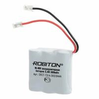 Аккумулятор Т-314 3.6 Вольт ROBITON DECT-T314-3X2/3AAA, 13469, 300 мАч, 30х30х11 мм, никель-металлогидридный