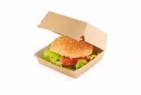 Коробка упаковка для гамбургера BURGER L 140x140x70 мм (150 шт)