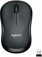 Мышь Logitech M220 серый/черный оптическая (1000dpi) silent беспроводная USB2.0 (2but)