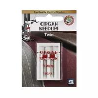 Иглы для швейных машин Organ двойные 2-90/3 Blister, 2 шт