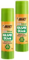 BIC Glue Stick ECOlutions Клей-карандаш прозрачный, твёрдый, 2 упаковки