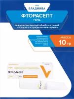 Гель для антисептической обработки тканей пародонта и профилактики кариеса ФторАсепт 10 гр