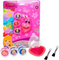 Набор детской декоративной косметики: 4 оттенка блесков для губ, аксессуары EvaModa Bondibon подарок девочке