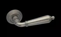 Ручка дверная на круглой розетке ADDEN BAU, POMOLO V203 AGED SILVER, Состаренное серебро