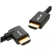 GCR Кабель 3.0m HDMI 2.0, M/M правый угол, черный, HDR 4:2:2, Ultra HD, 4K 60 fps 60Hz/5K*30Hz, 3D, AUDIO, 18.0 Гбит/с, 28/28 AWG, GCR-52323