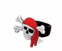 Кольцо пиратское "Храбрый пират" резина, Микс, 1 шт