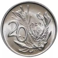Монета ЮАР 20 центов (cents) 1980 V112606