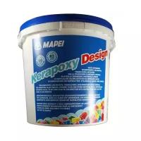 Mapei Kerapoxy Design 728 Серый цемент, затирка для швов плитки, 3 кг