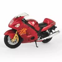 Мотоцикл WELLY 1:18 Suzuki Hayabusa красный