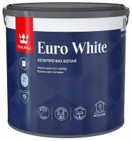 Краска акриловая Tikkurila Euro White глубокоматовая белый 4 кг