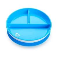 Тарелка Munchkin Stay Put Suction Plate (11213), голубой